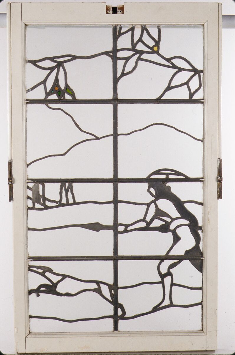 Stained Glass Window, William Lightfoot Price (1861–1916), Leaded glass, oak, American 