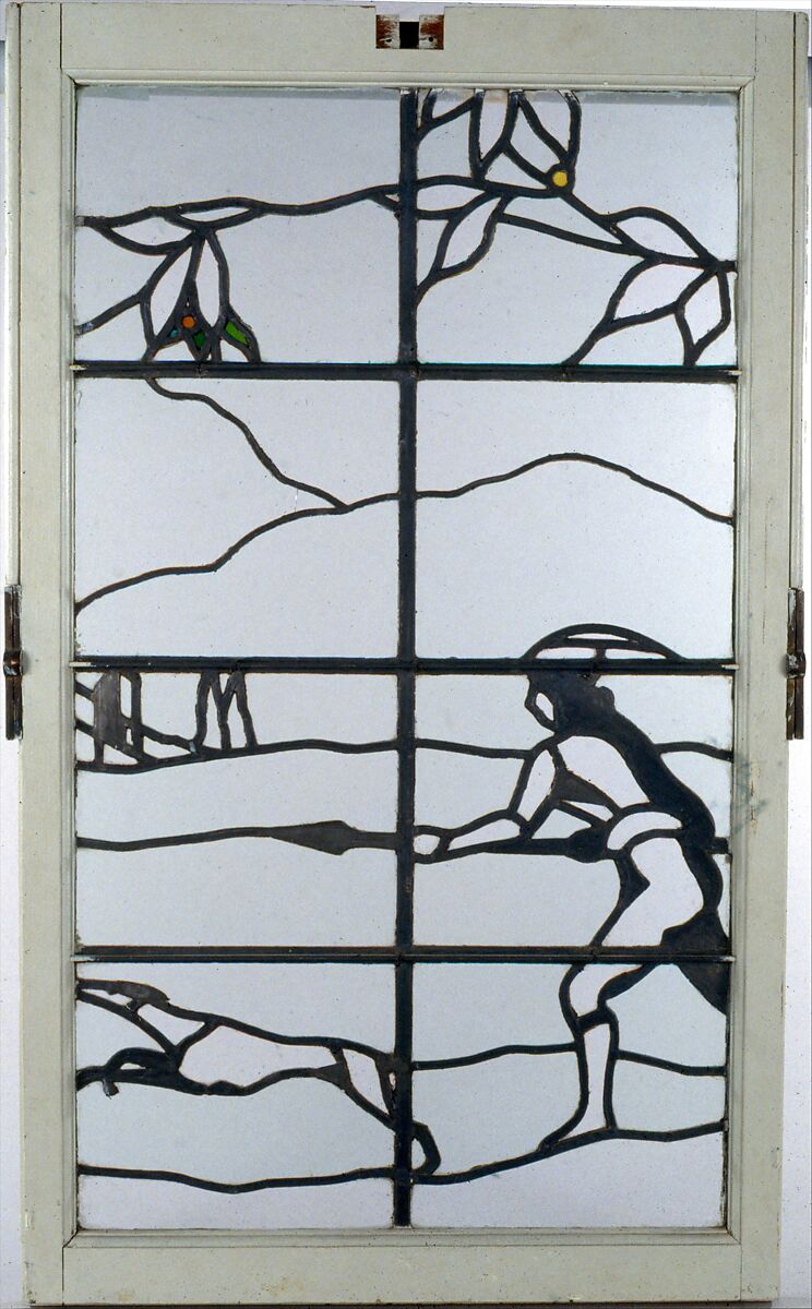 Stained Glass Window, William Lightfoot Price (1861–1916), Leaded glass, oak, American