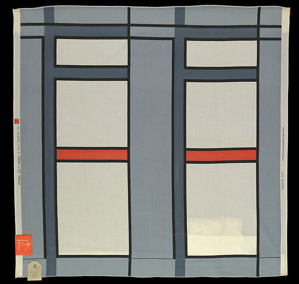 Sample, Frank Lloyd Wright (American, Richland Center, Wisconsin 1867–1959 Phoenix, Arizona), Woven mohair, cotton, rayon, American 