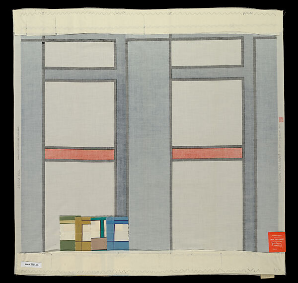 Sample, Frank Lloyd Wright (American, Richland Center, Wisconsin 1867–1959 Phoenix, Arizona), Woven mohair, cotton, rayon, American