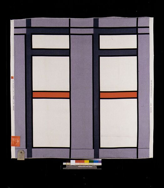 Sample, Frank Lloyd Wright (American, Richland Center, Wisconsin 1867–1959 Phoenix, Arizona), Woven mohair, cotton, rayon, American
