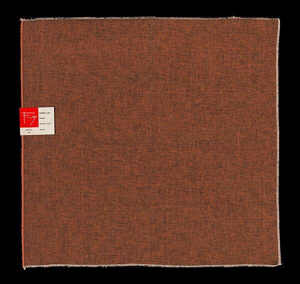 Sample, Design 510, Texture, Frank Lloyd Wright (American, Richland Center, Wisconsin 1867–1959 Phoenix, Arizona), Woven cotton, lurex, American 