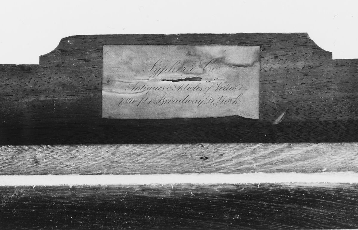 Corner Chair, Sypher &amp; Co. (active 1866–ca. 1906), Mahogany, American