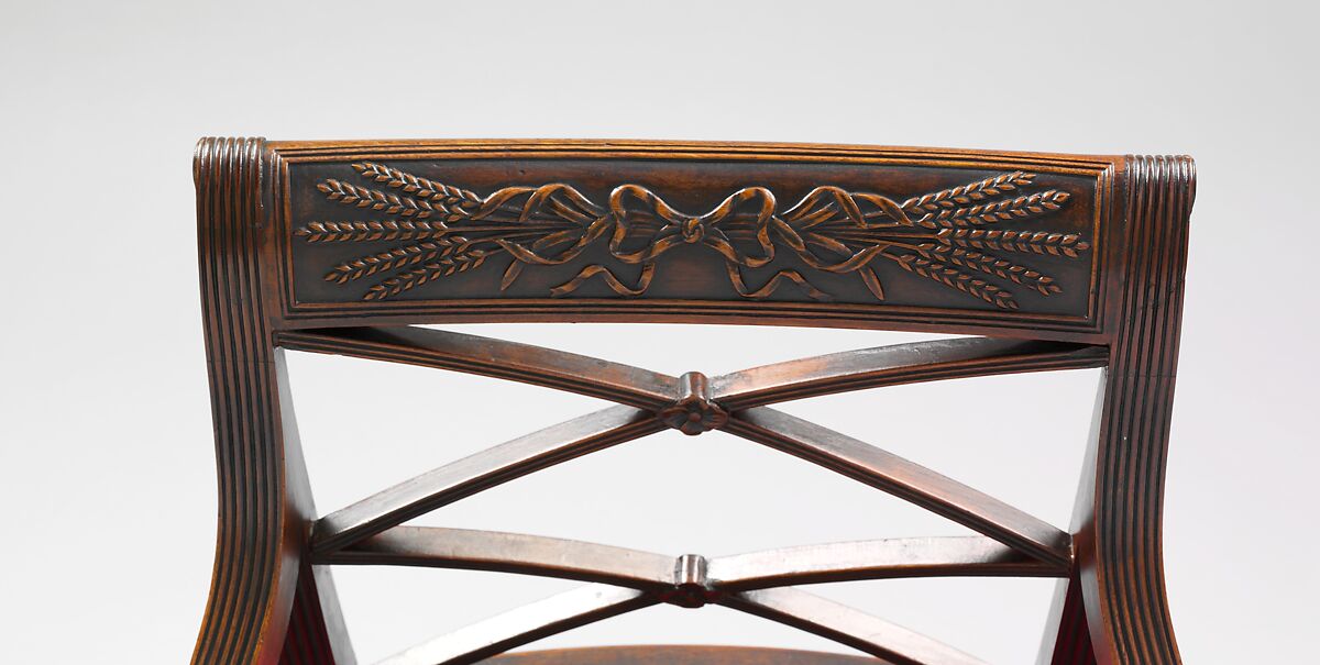 Armchair, Possibly Duncan Phyfe (American (born Scotland), near Lock Fannich, Ross-Shire, Scotland 1768/1770–1854 New York), Mahogany, American