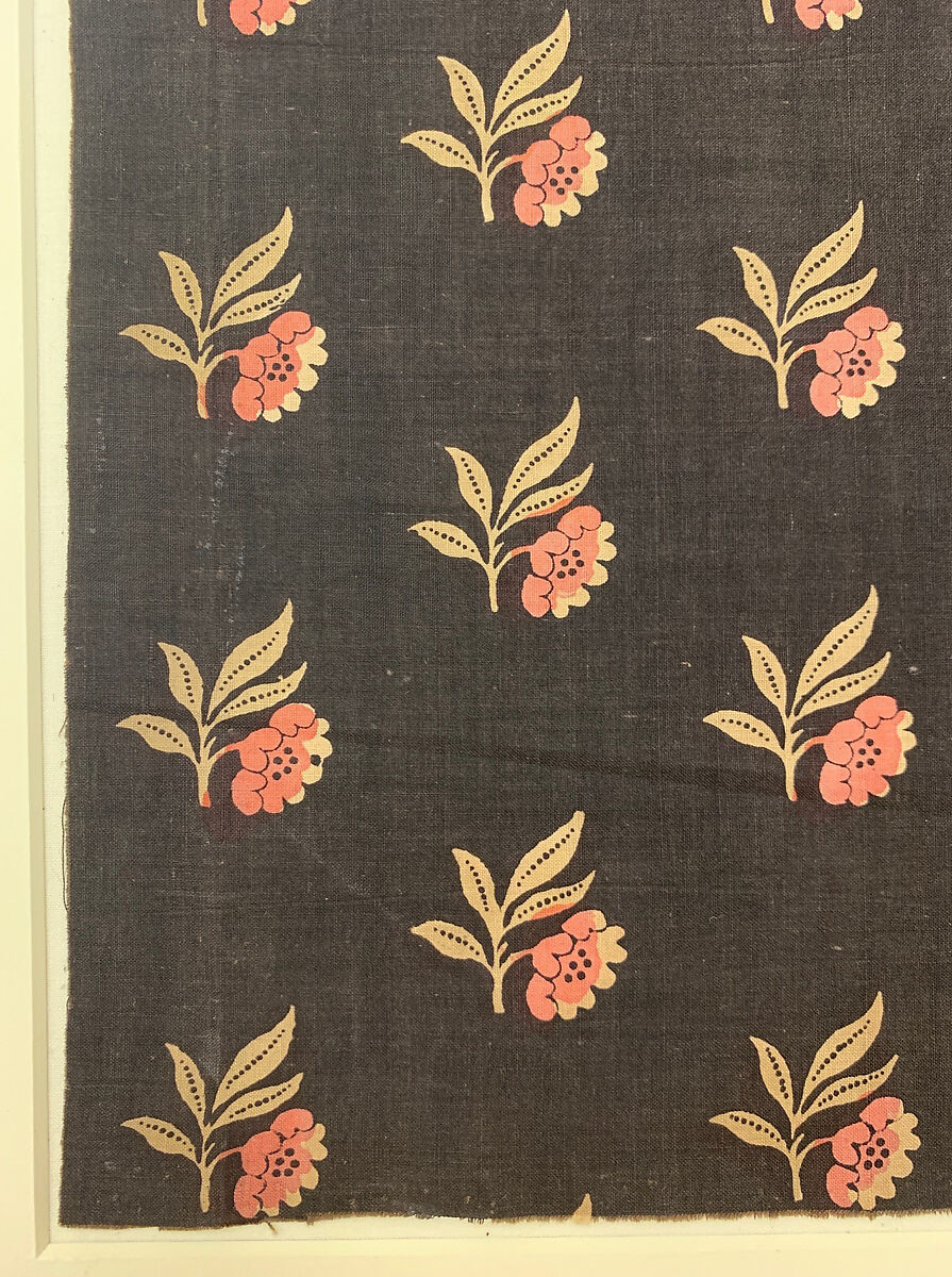 Sample, Merrimac Mills, Cotton, discharge and roller-printed, American