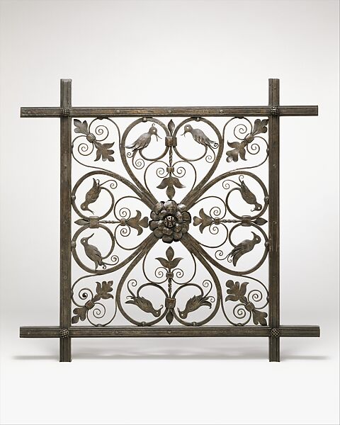 Grille [Prototype for Ceiling Grille for Pierpont Morgan Library Annex], Samuel Yellin (American, born Russian Empire [now Ukraine], Mohyliv Podilskyi (Mogilev Podolsky) 1884–1940 New York City), Wrought iron, American 