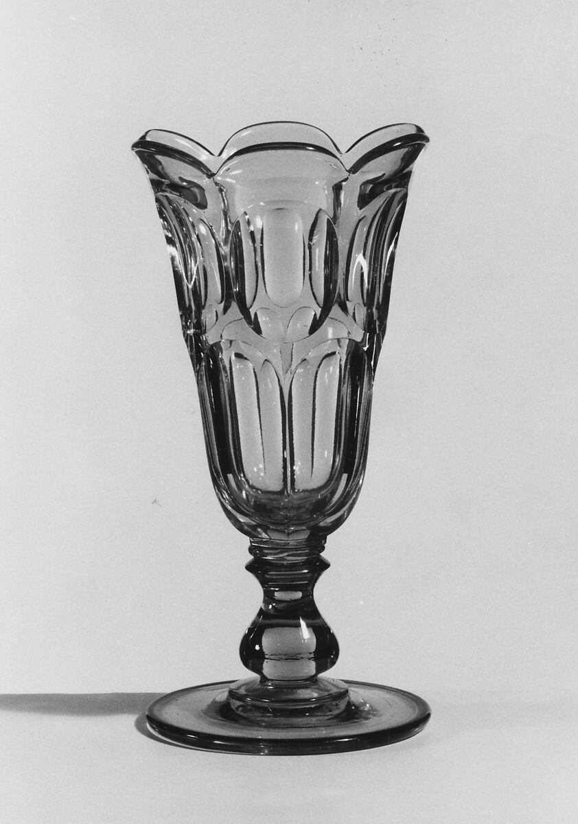 Celery Vase, Pressed glass, American 