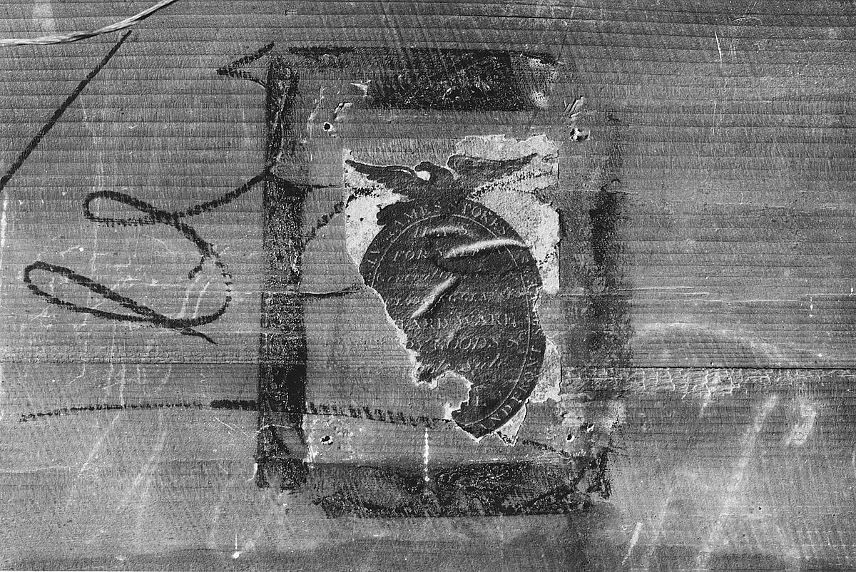 Looking Glass, James Stokes (ca. 1755–1831), Mahogany, mahogany veneer, Atlantic white cedar, pine, American