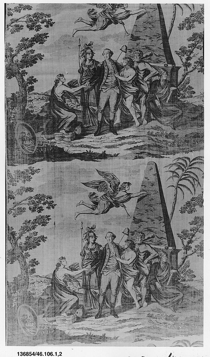 Printed Piece, Henry Gardiner (British), Cotton, copperplate printed, British