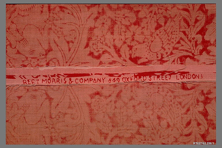 Curtain, William Morris (British, Walthamstow, London 1834–1896 Hammersmith, London), Cotton, woven, American or British