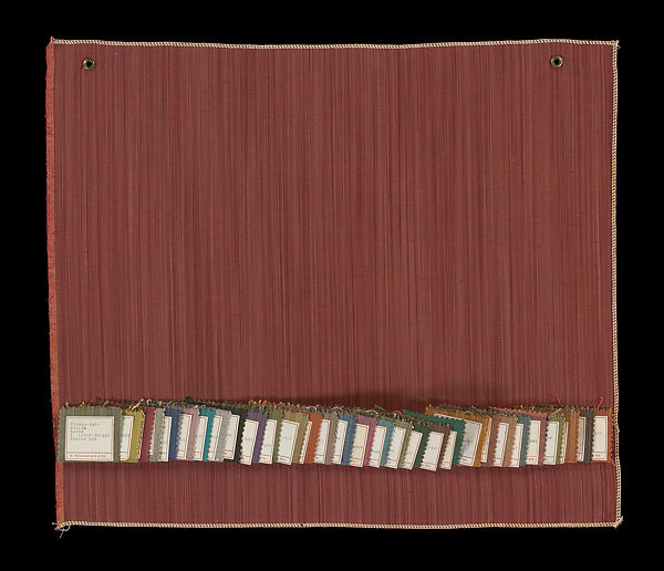 Woven sample, Frank Lloyd Wright (American, Richland Center, Wisconsin 1867–1959 Phoenix, Arizona), Woven rayon, American