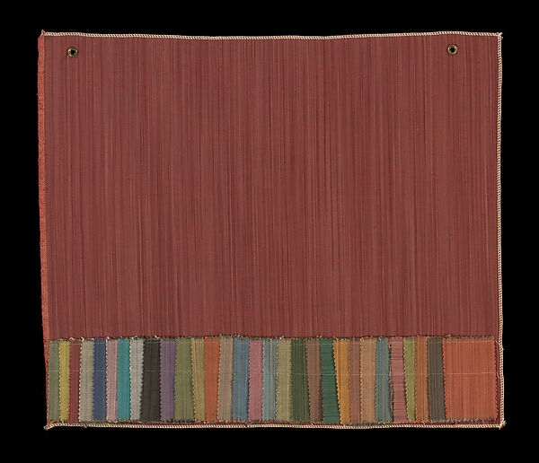 Woven sample, Frank Lloyd Wright (American, Richland Center, Wisconsin 1867–1959 Phoenix, Arizona), Woven rayon, American