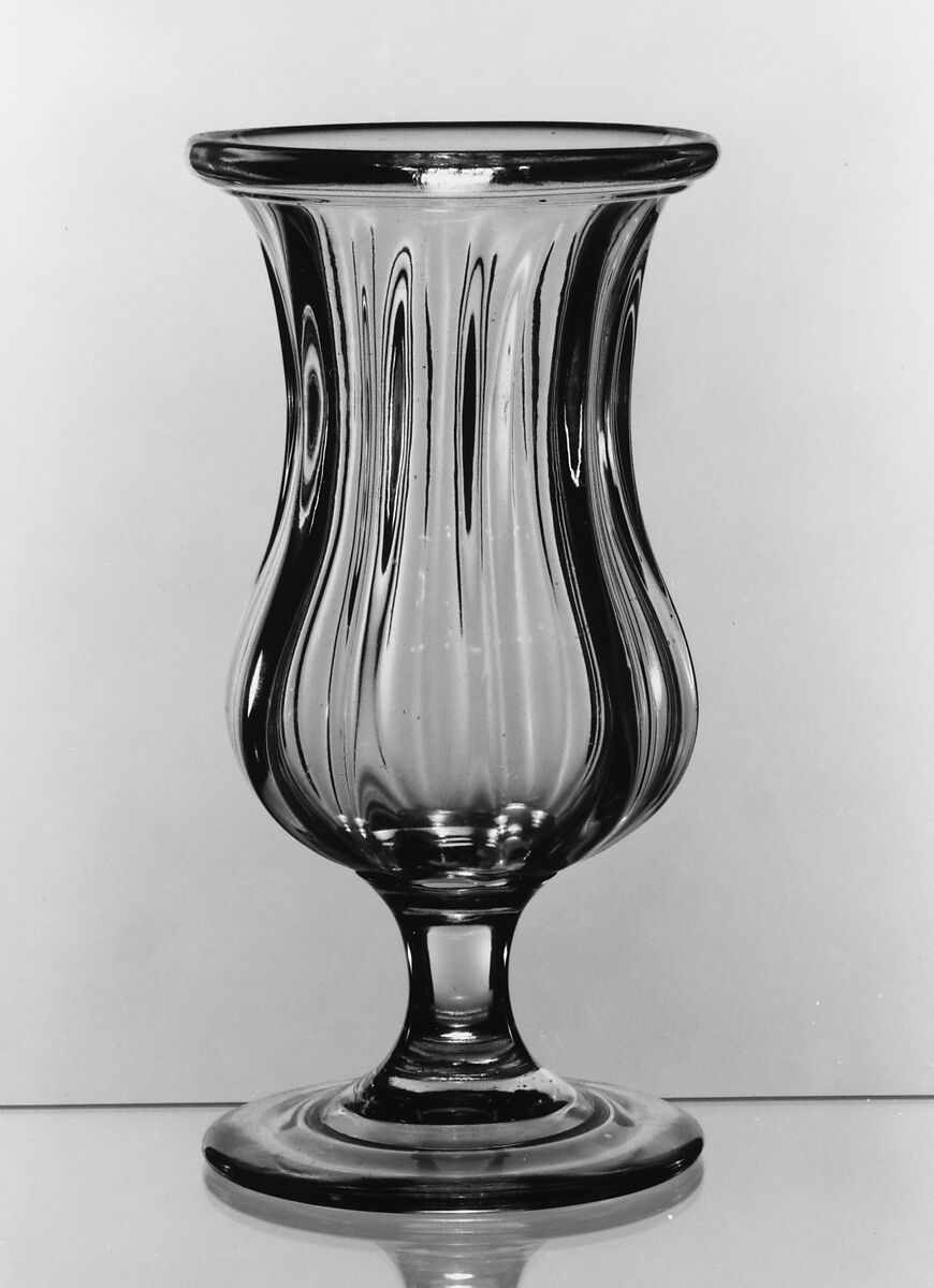 Celery Vase, Blown pattern-molded lead glass, American 