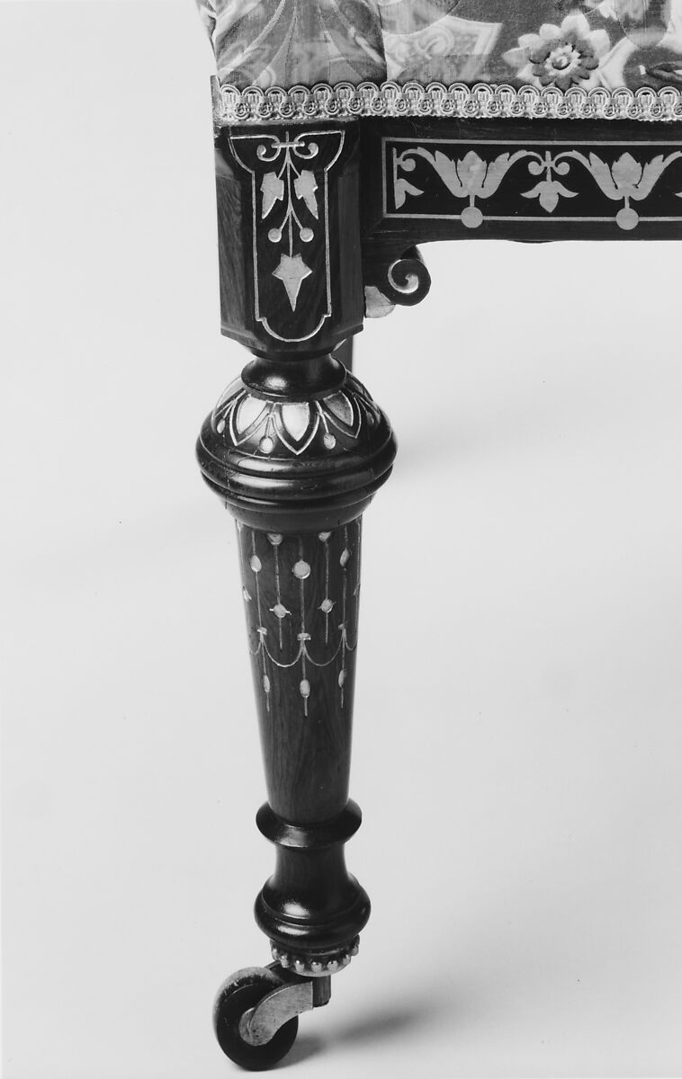 Side chair, Herter Brothers (German, active New York, 1864–1906), Rosewood; gilding, American