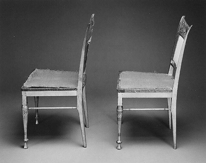 Side Chair, Herter Brothers (German, active New York, 1864–1906), Gilded maple, American