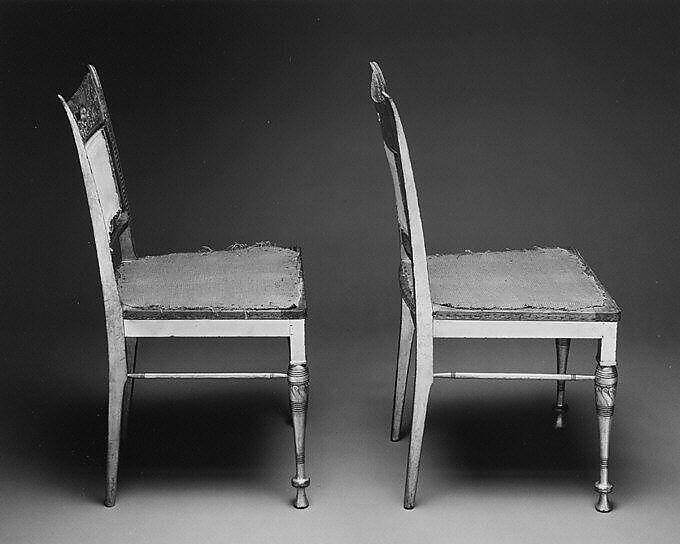 Side Chair, Herter Brothers (German, active New York, 1864–1906), Gilded maple, American