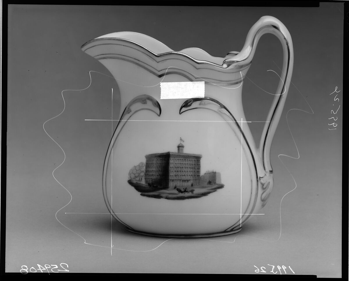 Pitcher, French Maker, Porcelain, overglaze enamel decoration and gilding, American