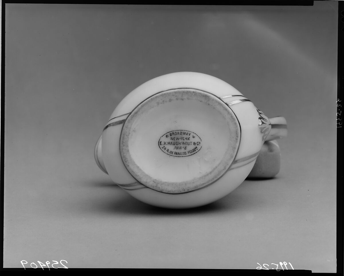 Pitcher, French Maker, Porcelain, overglaze enamel decoration and gilding, American