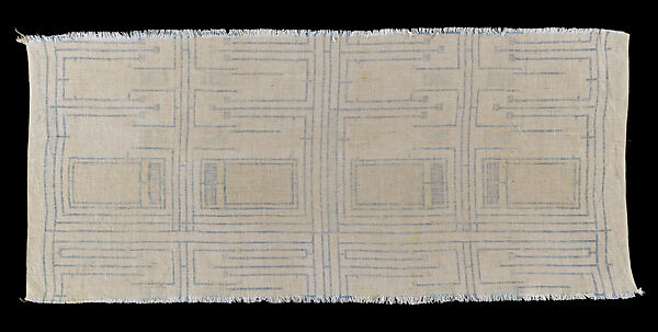Piece, Design 105, Printed Linen, Frank Lloyd Wright (American, Richland Center, Wisconsin 1867–1959 Phoenix, Arizona), Linen, printed, American