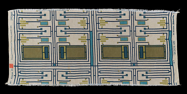 Frank Lloyd Wright Taliesin Linen Textile Swatch 1955 Design 105  Schumacher, Red For Sale at 1stDibs