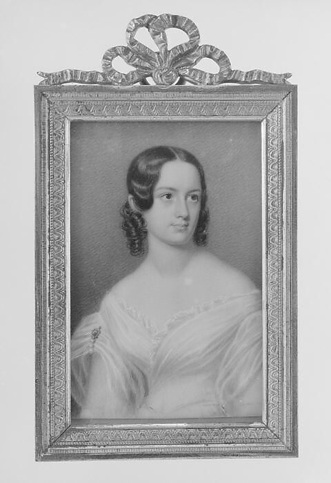 Mary Crosby, George Augustus Baker Jr. (1821–1880), Watercolor on ivory, American 