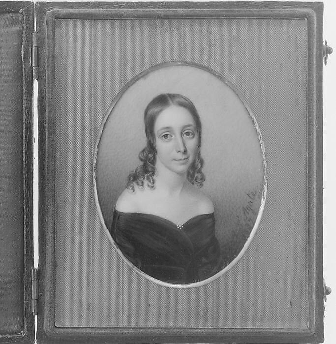 Miss Bruce, Alfred Thomas Agate (1812–1846), Watercolor on ivory, American 