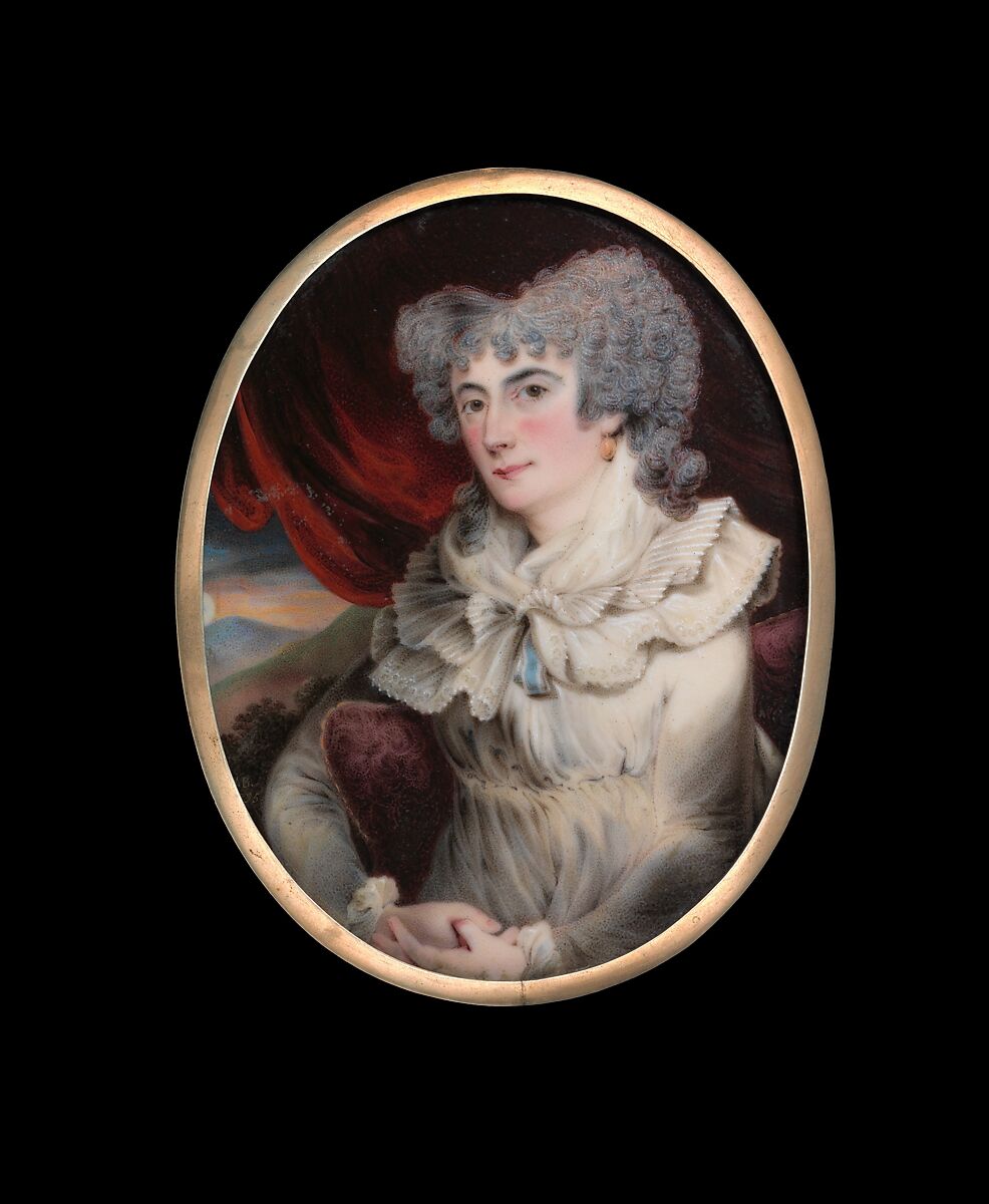 Mrs. William Bingham (Anne Willing), William Russell Birch (American (born England), Warwick 1755–1834 Philadelphia, Pennsylvania), Enamel on copper, American