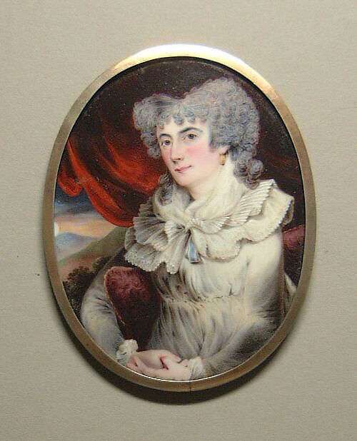 Mrs. William Bingham (Anne Willing), William Russell Birch (American (born England), Warwick 1755–1834 Philadelphia, Pennsylvania), Enamel on copper, American 
