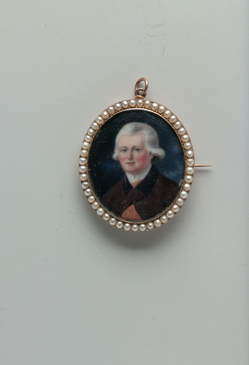 Portrait of a Gentleman, William Russell Birch (American (born England), Warwick 1755–1834 Philadelphia, Pennsylvania), Enamel on copper, American 