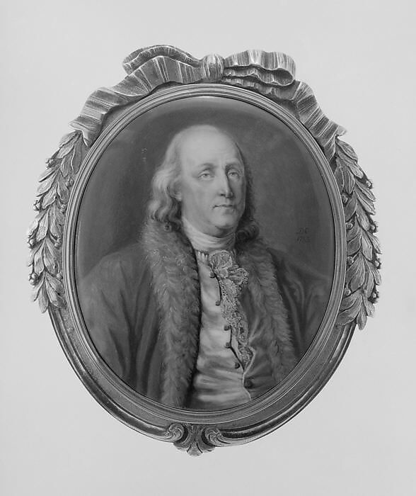Benjamin Franklin, Enameled copper, French 
