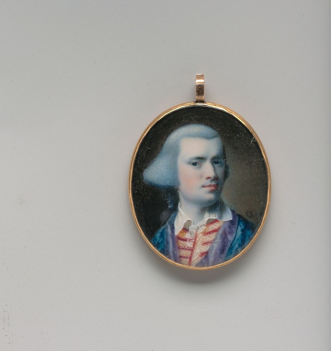 Self-portrait, John Singleton Copley (American, Boston, Massachusetts 1738–1815 London), Watercolor on ivory, American 