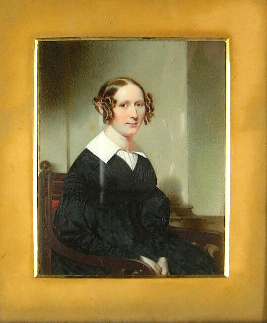 Mrs. Oswald John Cammann (Catherine Navarre Macomb), Thomas Seir Cummings (American (born England), Bath 1804–1894 Hackensack, New Jersey), Watercolor on ivory, American 