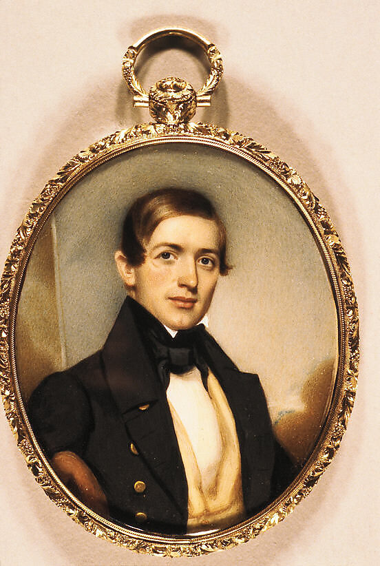 Mr. McKinley, Thomas Seir Cummings (American (born England), Bath 1804–1894 Hackensack, New Jersey), Watercolor on ivory, American 