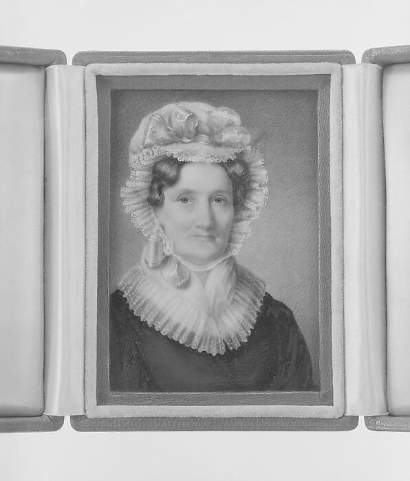 Mrs. George Burroughs (Mary Fullerton), Anson Dickinson (1779–1852), Watercolor on ivory, American 