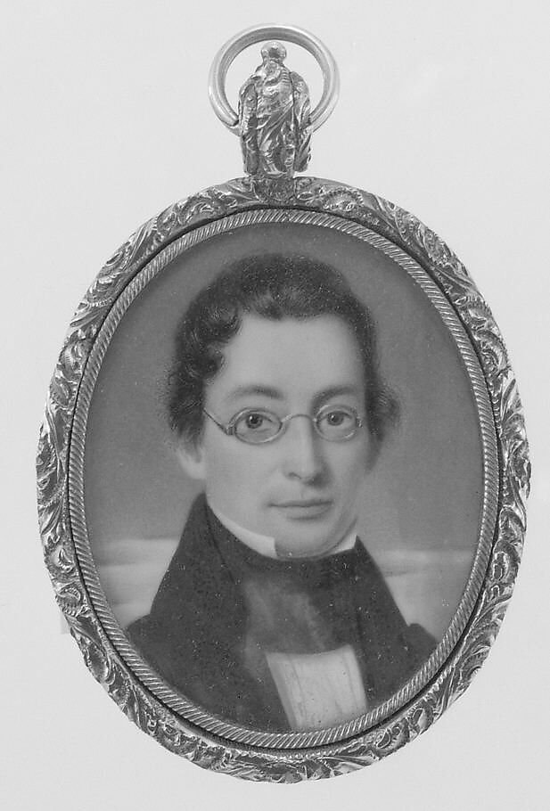 Reverend William Lupton Johnson, John Wood Dodge (1807–1893), Watercolor on ivory, American 