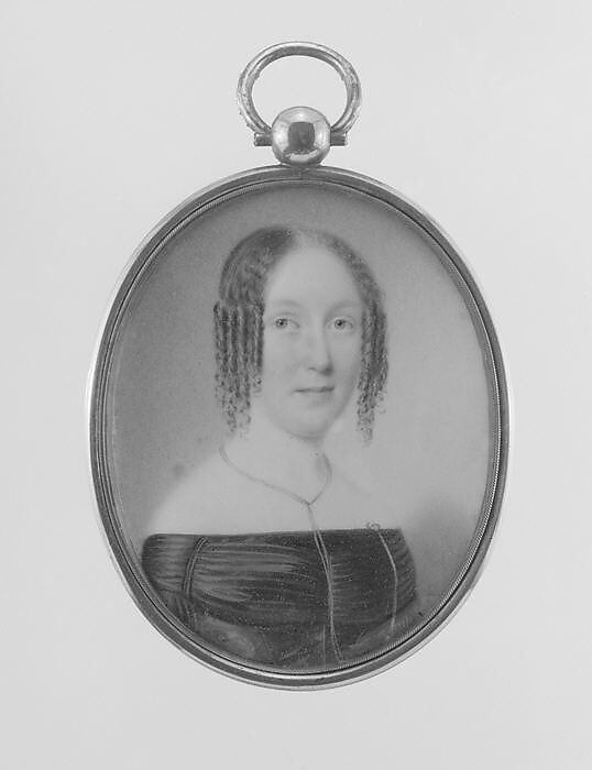 Mrs. A. L. Clements (Mary Louisa Wells), John Wood Dodge (1807–1893), Watercolor on ivory, American 