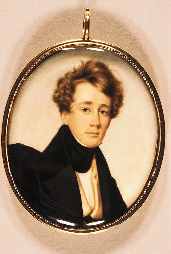 Portrait of a Gentleman, John Wood Dodge (1807–1893), Watercolor on ivory, American 