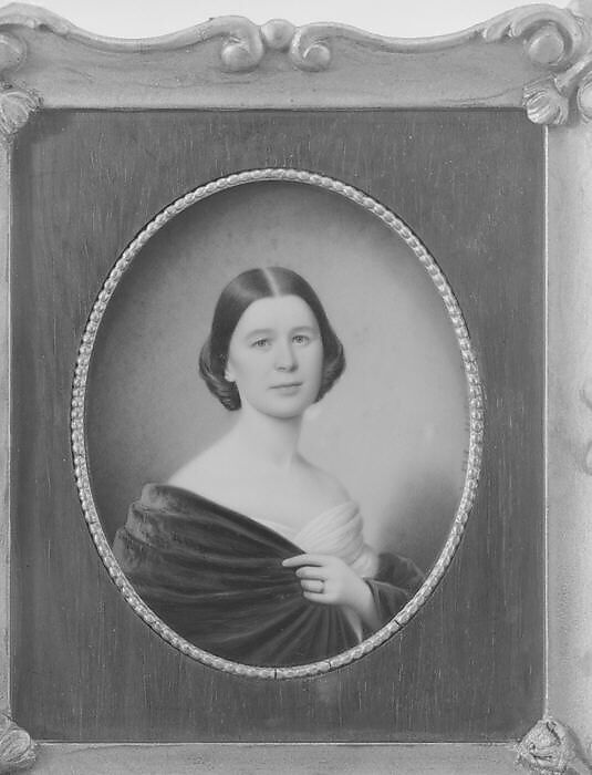 Mrs. Annie C. Hyde, John Wood Dodge (1807–1893), Watercolor on ivory, American 