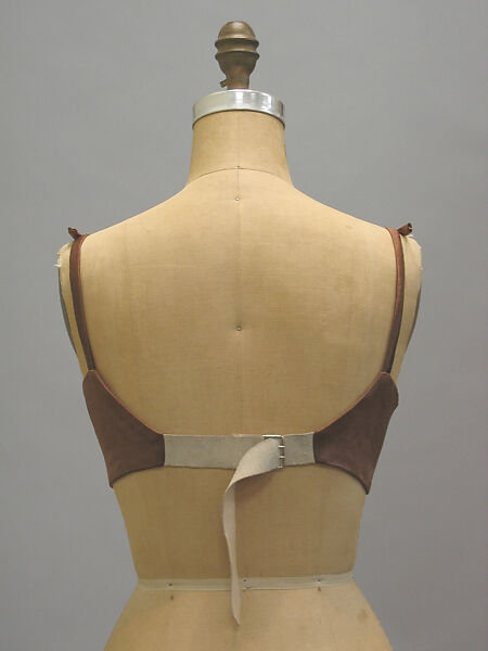 Brassiere, Vivienne Westwood (British, 1941–2022), silk (probably), leather, metal, British