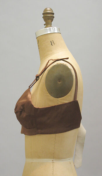 Brassiere, Vivienne Westwood (British, 1941–2022), silk (probably), leather, metal, British