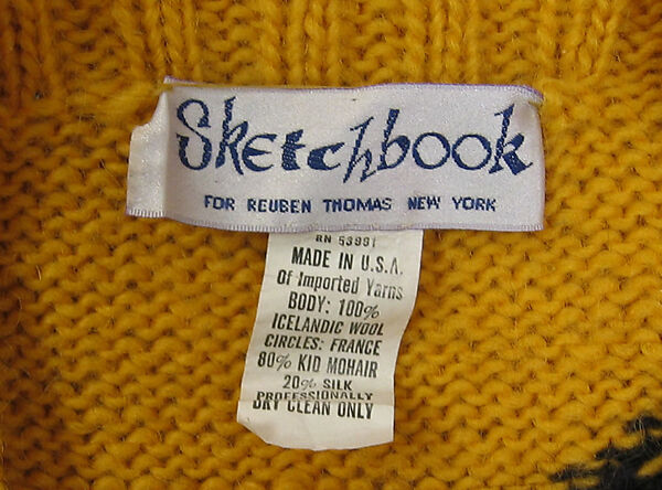 Sweater, Marc Jacobs (American, founded 1984), wool, American