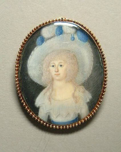 Eliza Champlin, Watercolor on ivory, American 