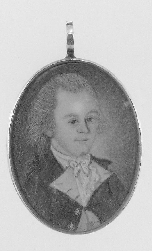 Portrait of a Gentleman, Ezra Ames (American, Framingham, Massachusetts 1768–1836 Albany, New York), Watercolor on ivory, American 