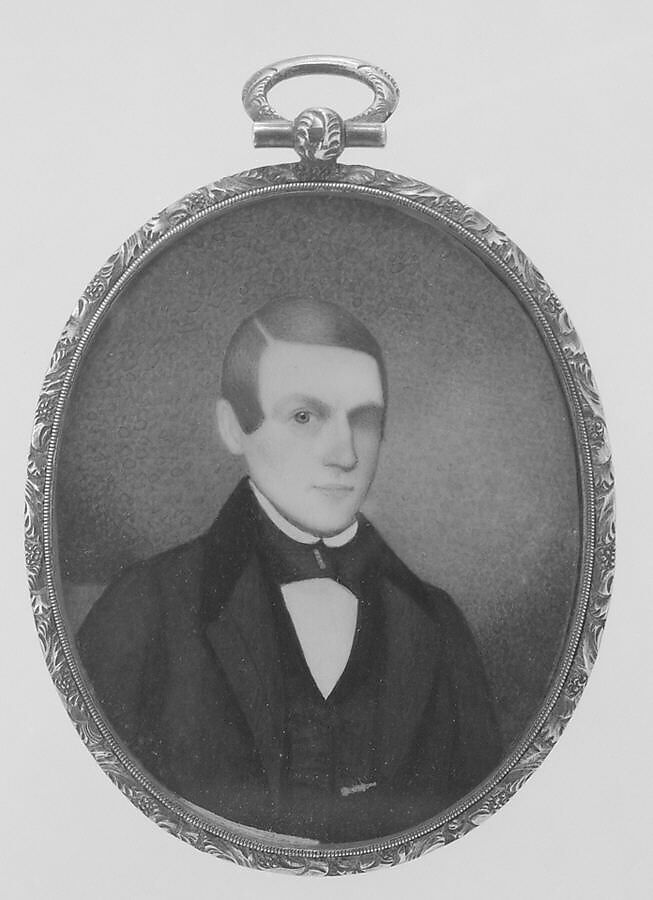 Mr. Pierce, Augustus Fuller (1812–1873), Watercolor on ivory, American 