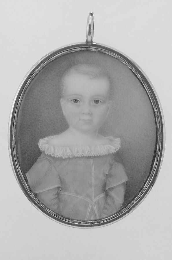 Portrait of a Boy, Augustus Fuller (1812–1873), Watercolor on ivory, American 