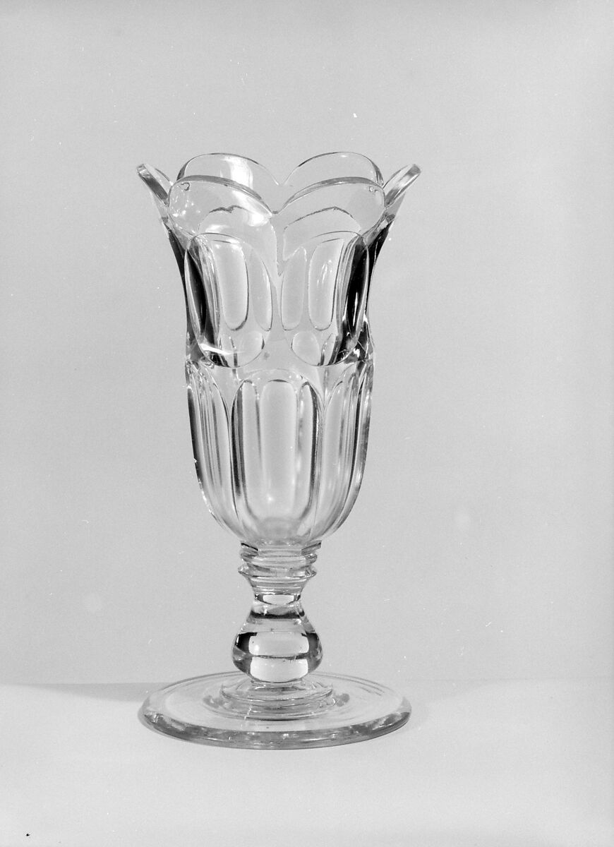 Celery Vase, New England Glass Company (American, East Cambridge, Massachusetts, 1818–1888), Pressed glass, American 