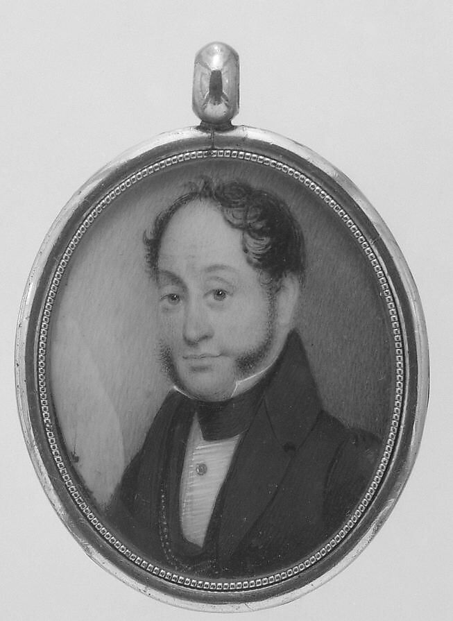 Lazarus M. Goldsmith, William Lewis (1788–after 1838), Watercolor on ivory, American 
