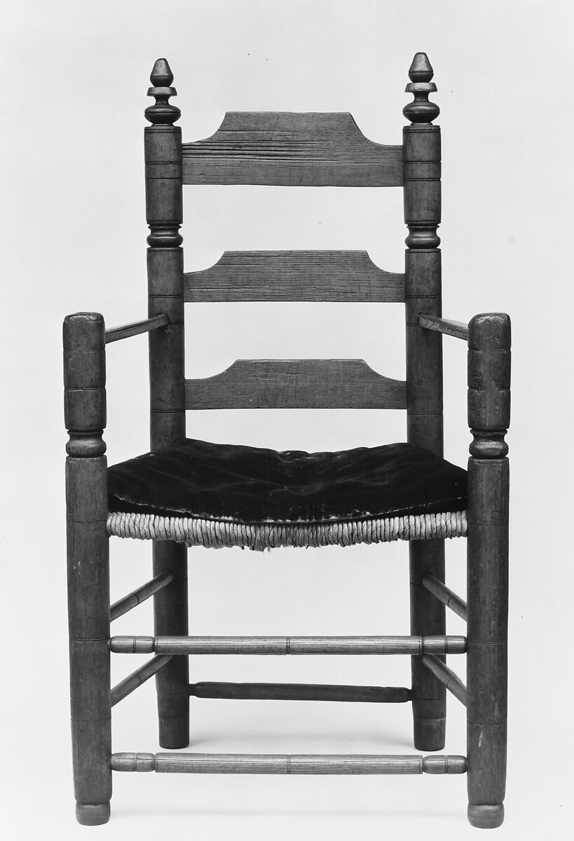 Slat-back armchair, Poplar, ash, American