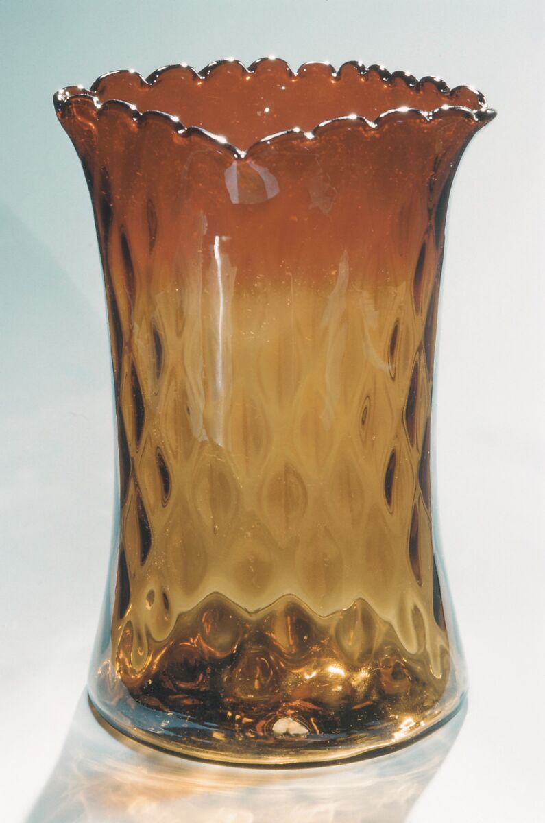 Celery Vase, Probably New England Glass Company (American, East Cambridge, Massachusetts, 1818–1888), Blown glass, American 