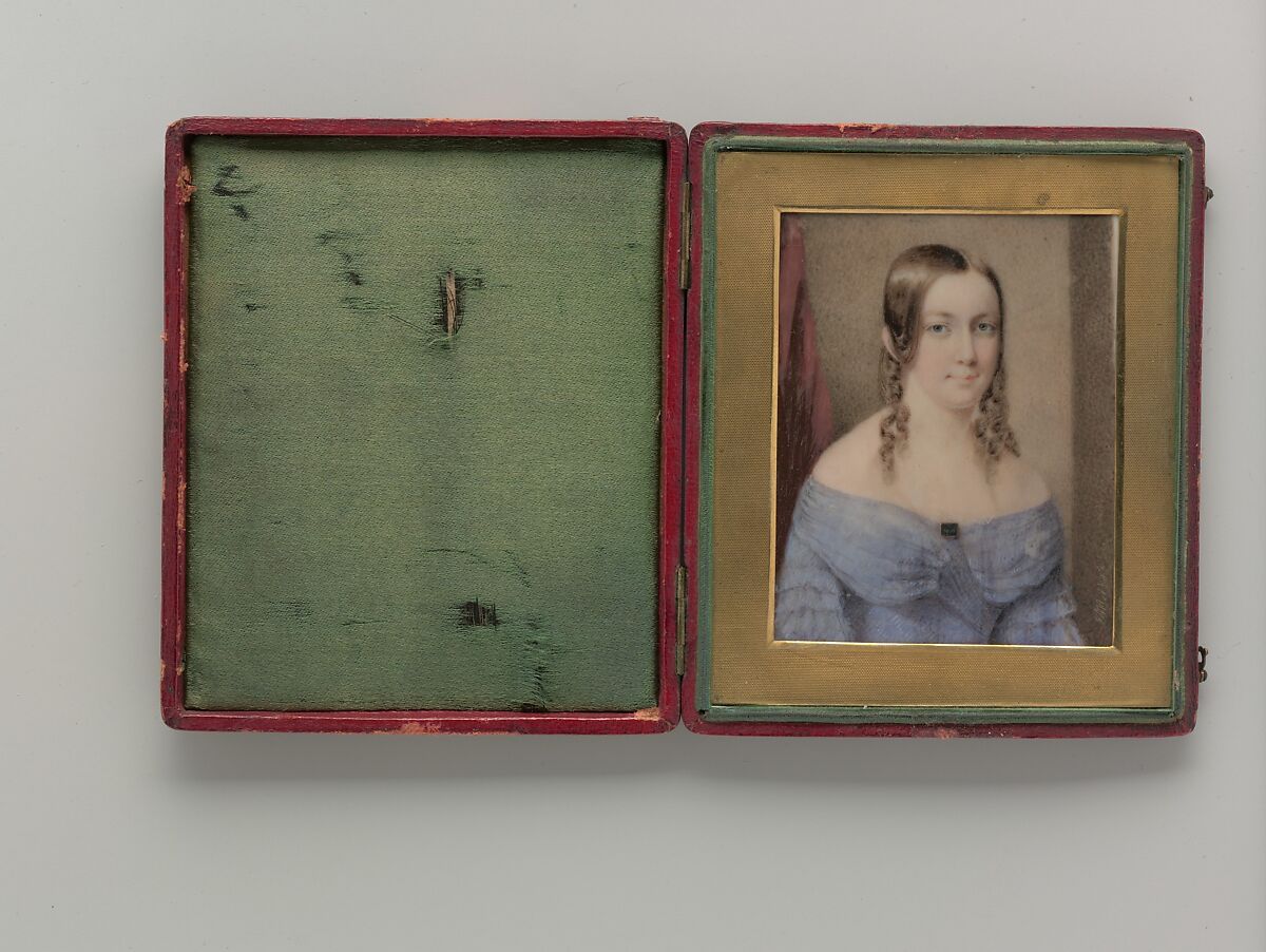 Portrait of a Lady, Edward Dalton Marchant (1806–1887), Watercolor on ivory, American